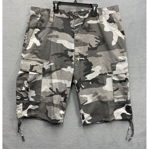 Regal Wear Cargo Shorts Mens Size 42X13 Camoflage Gray Outdoors Hunting Hiking - Picture 1 of 16